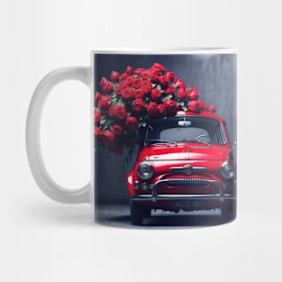 Where The Red Roses Grow - Fiat 500 in the 1960s Mug